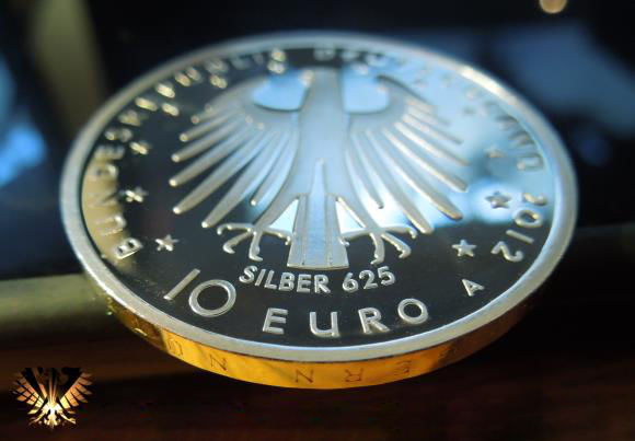 10 € Silbermünze der Bundesrepublik Deutschland, 2012 Gedenkmünze in 625 Silber. zum 100. Geburtstag von Friedrich II dem Große