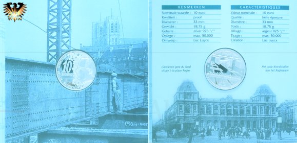 Blisterkarte zur 10 € Silbersondermünze von 2002
