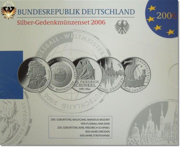 "BUNDESREPUBLIK DEUTSCHLAND SILBER-GEDENKMÜNZEN 2006"