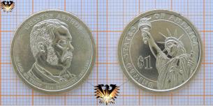 1 Dollar, USA, 2012, Chester Arthur, 1881-1885, 21st President, Münze  
