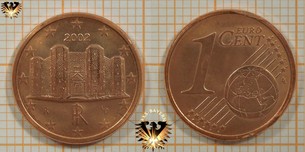 1 Euro-Cent, Italien, 2002,  Vorschaubild
