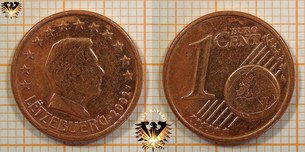 1 Euro-Cent, Luxemburg, 2002,  Vorschaubild