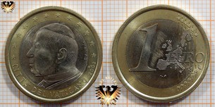 1 Euro, Vatikan, 2003, Citta del Vaticano, Papst Johannes Paul II