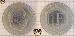 1 Franc, 1988, Frankreich, Charles de Gaulle, 30 Jahre 5. Republik, 1958 -1988  