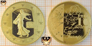 10 Euro, Frankreich, 2003, Liberte Egalite Fraternite