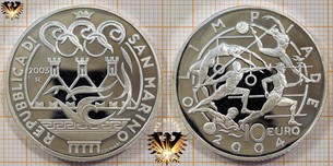 10 Euro, San Marino, 2003, XXVIII OLYMPISCHE SOMMERSPIELE 2004 IN ATHEN