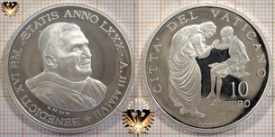 10 Euro Gedenk-Münze Silber, Vatikan, 2007, 81 Weltmissionssonntag 2007