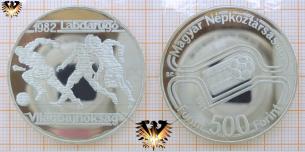 500 Forint 1981, Ungarn, 1982 Labdarugo Vilagbajnoksag, Fußballszene