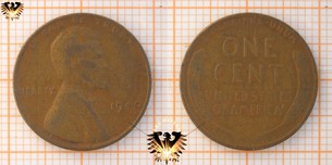 1 Cent, USA, 1940, Abraham Lincoln, Penny - Wheat Ears