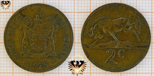 2 Cents, South Africa, 1978, Suid Afrika