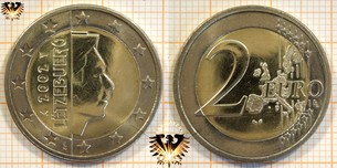 2 Euro, Luxemburg, 2002,  Vorschaubild