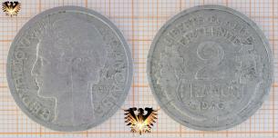 2 Francs, 1946, Frankreich, Provisorische  Vorschaubild