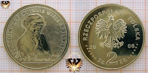 Münze: 2 Złote, Polen, 2008, 90. Rocznica Powstania Wielkopolskiego