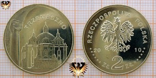 Münze: 2 Złote, Polen, 2010, Trzemeszno - Basilika Gedenkmünze