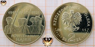 Münze: 2 Złote, Polen, 2011, Schlesische Aufstände,  Vorschaubild
