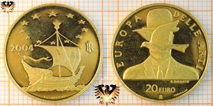 20 Euro, Italien, 2004, Europa delle Arti - Euromünze Gold