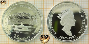 1867-1992 CANADA 1$ Dollar 1992-125th birthday of Canada -circulated