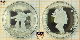 25 Cents, Canada, 1992, Northwestern Territories, Quarter, 1867-1992, Serie: 125th Confederacy
