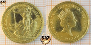 Britannia, 1/4 ounce finegold, 1996, Großbritannien, 25  Vorschaubild