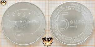 5 Euro, Niederlande 2004, Silbermünze zur EU Präsidentschaft und Erweiterung