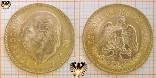 Mexiko Goldmünzen 5 Pesos 1955 | Ankauf-Verkauf von Goldanlagemünzen