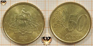 50 Euro-Cent, Italien, 2002, nominal