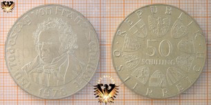 50 Schilling, 1978, Franz Schubert - Münze Österreich