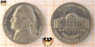 5 Cents, USA, 1966, Thomas Jefferson, seit  Vorschaubild