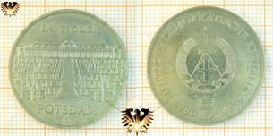 5 Mark, DDR, 1986, Sanssouci, Potsdam