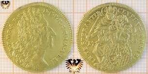 Bayern Gold, Münze 1724, Maximilian II, Max d`or Goldmünze