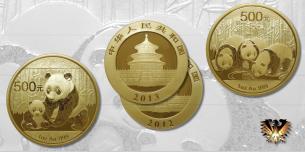 Panda - China - Anlagemünze in Gold und Silber