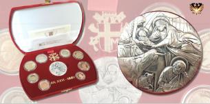KMS Vatikan 2004, AN. XXVI - MMIV, 3,88 Euro, Schatulle, Kursmünzsatz  