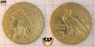 $5 Dollars, USA, 1914, Indian Head, Half Eagle, Goldmünze