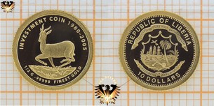Liberia, 10 Dollars, 2005, Finest Gold Investment  Vorschaubild