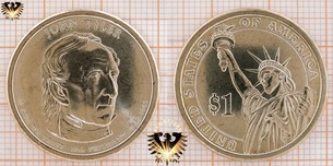 1 Dollar, USA, 2009, D, John Tyler, 10th President 1841-1845