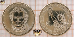 1 Dollar, USA, 2009, D, Zachary Taylor, 12th President 1849-1850, Golddollar