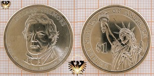 1 Dollar, USA, 2010, D, Millard Filmore, 13th President 1850-1853, Golddollar  
