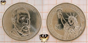 1 Dollar, USA, 2011, D, James Garfield, 20th President 1881