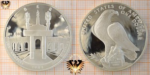 1 Dollar, USA, 1984, Los Angeles XXIII OLYMPIAD