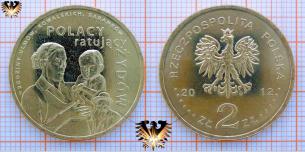 2 Zloty 2012, Polacy Ratujący Żydów – Rodzina Ulmów, Kowalskich, Baranków, Frau mit Kind  