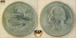 Quarter Dollar, USA, 2009, D, American Samoa, Samoa Mauamua Le Atua