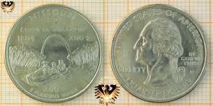 Quarter Dollar, USA, 2003, D, Missouri 1821  Vorschaubild