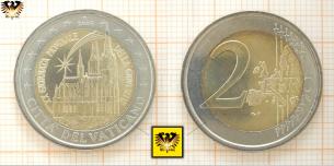 2 Euro, 2005, Vatikan, Citta del Vaticano, XX giornata gondiale gella gioventu, Kölner Dom  
