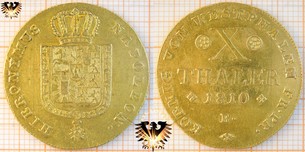X Thaler, 1810 B, Westphalen, Hieronymus Napoleon - Koenig von Westphalen FR. PR. Besondere Münzen
