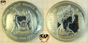 1 Dollar, Canada Dollar, 1988, Elizabeth II,  Vorschaubild