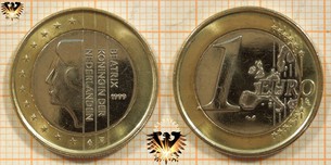 1 Euro, Niederlande, 1999, nominal, Königin Beatrix  
