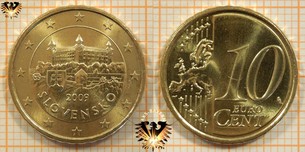 10 Euro-Cent, Slowakei, 2009,  Vorschaubild