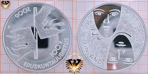 10 €, Finnland, 2006, Frauenwahlrecht Parlamentsreform