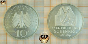 10 €, BRD, 2006, F, Karl Friedrich  Vorschaubild