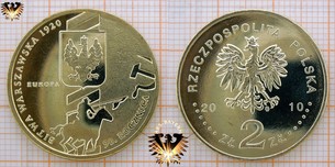 Münze: 2 Złote, Polen, 2010, 90. Jahrestag der Schlacht von Warschau - 90. rocznica Bitwy Warszawskiej